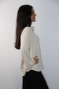 Jersey blouse Leonoor nm20 viscose jersey polokraag  - Beige Detail