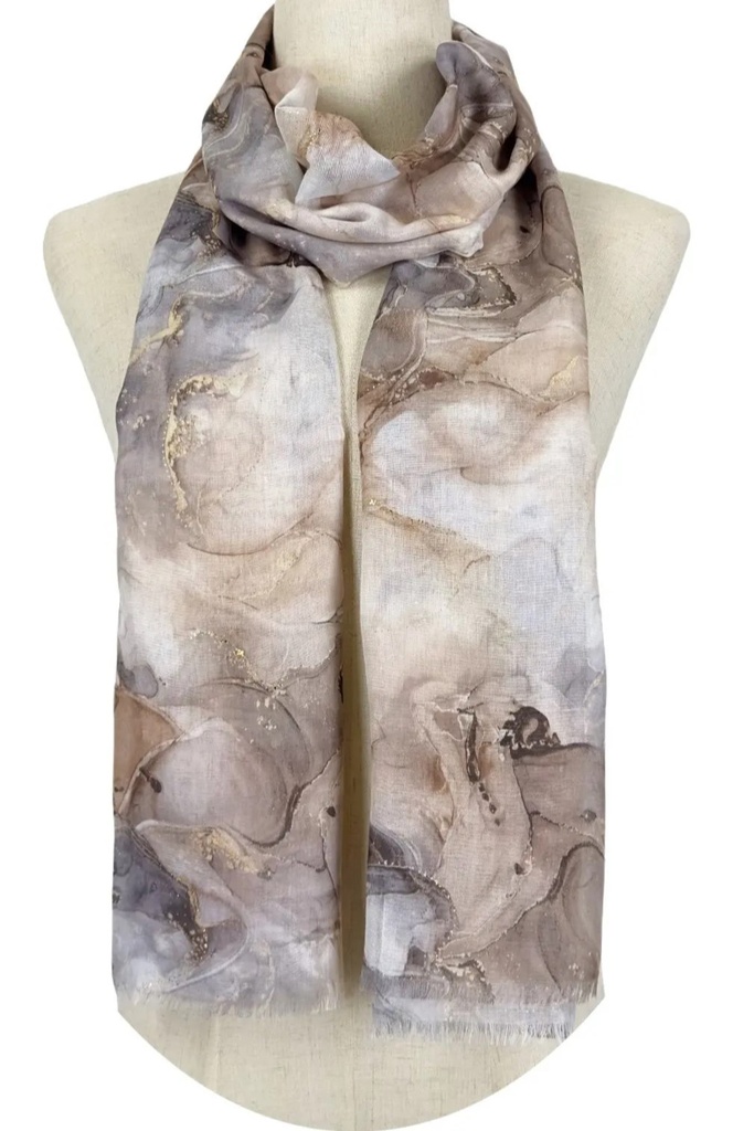 Foulard en marbre Klara
