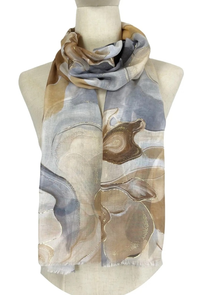 Foulard Jesmay fleur de brume