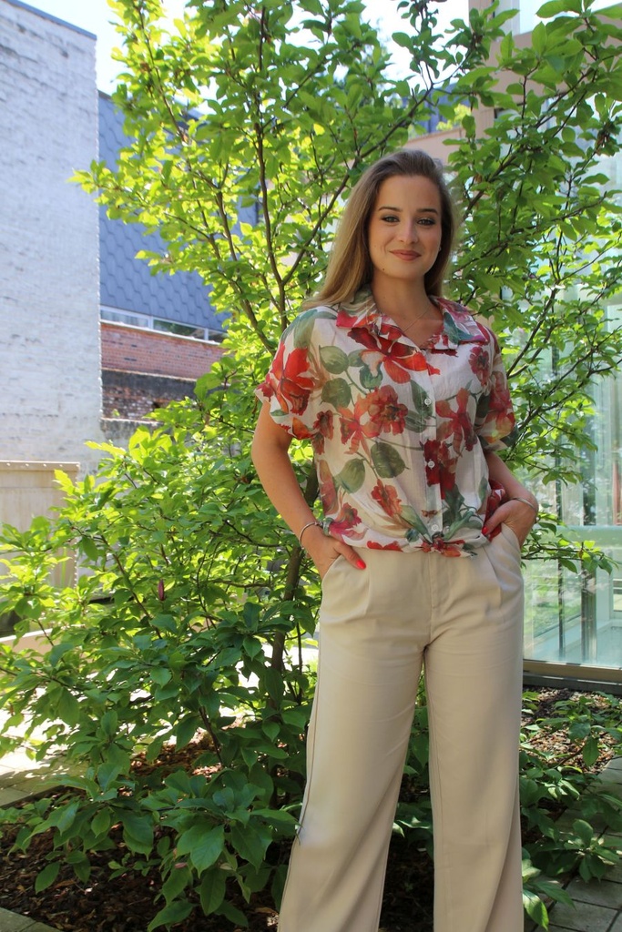 Blouse Kuno à manches courtes