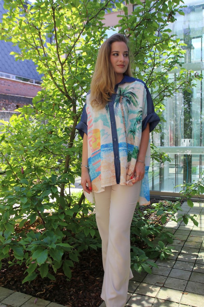Tunic Jacobine palm tree beach