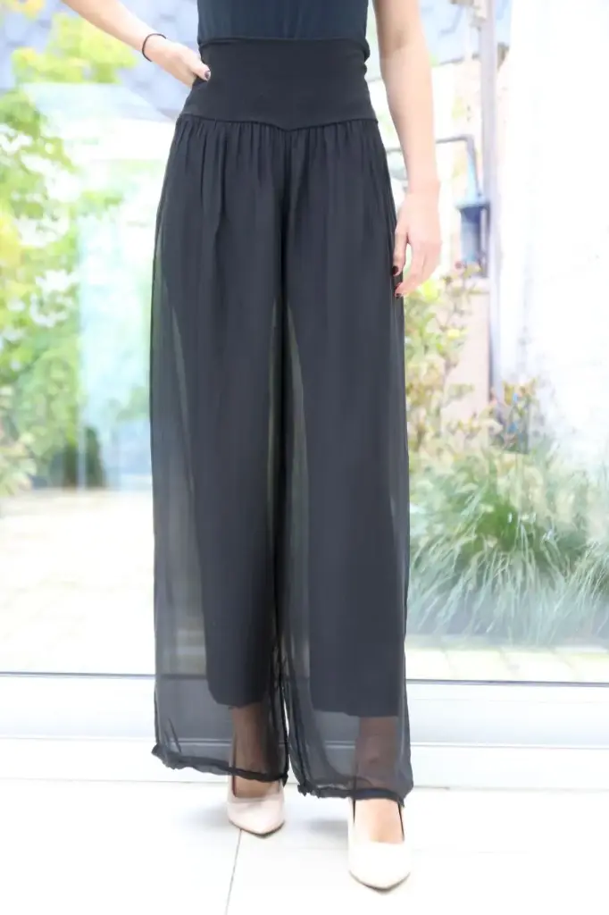 Pantalon en soie Kjeld