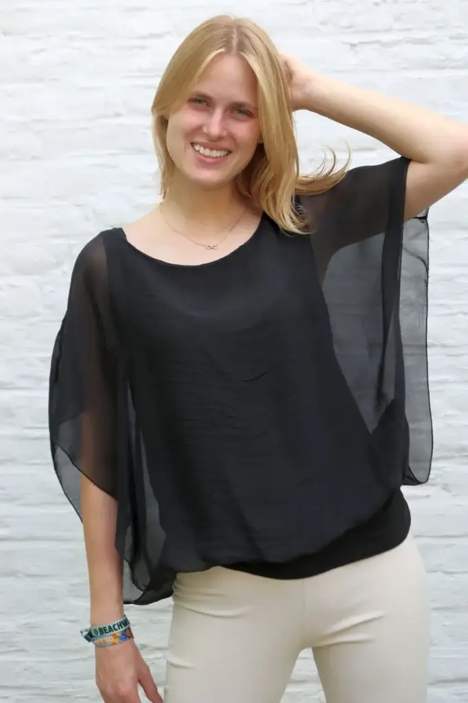 Zijden blouse Kaan