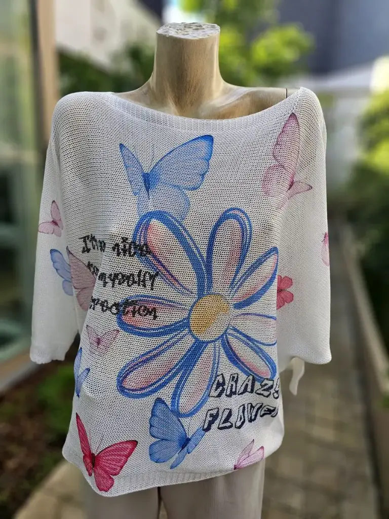 Pul Jeremiah butterflies drawn flower and text
