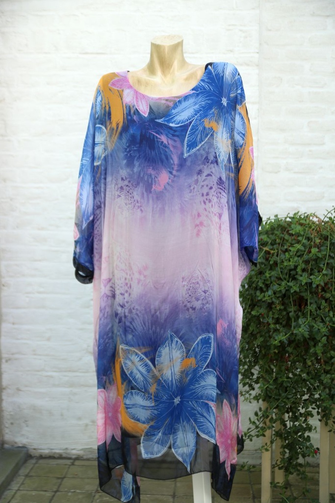 Jurk Kwint nm98 bloemen en panters