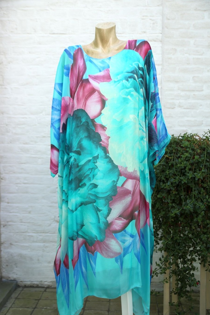 Jurk Kyarah nm98 rozen met blad