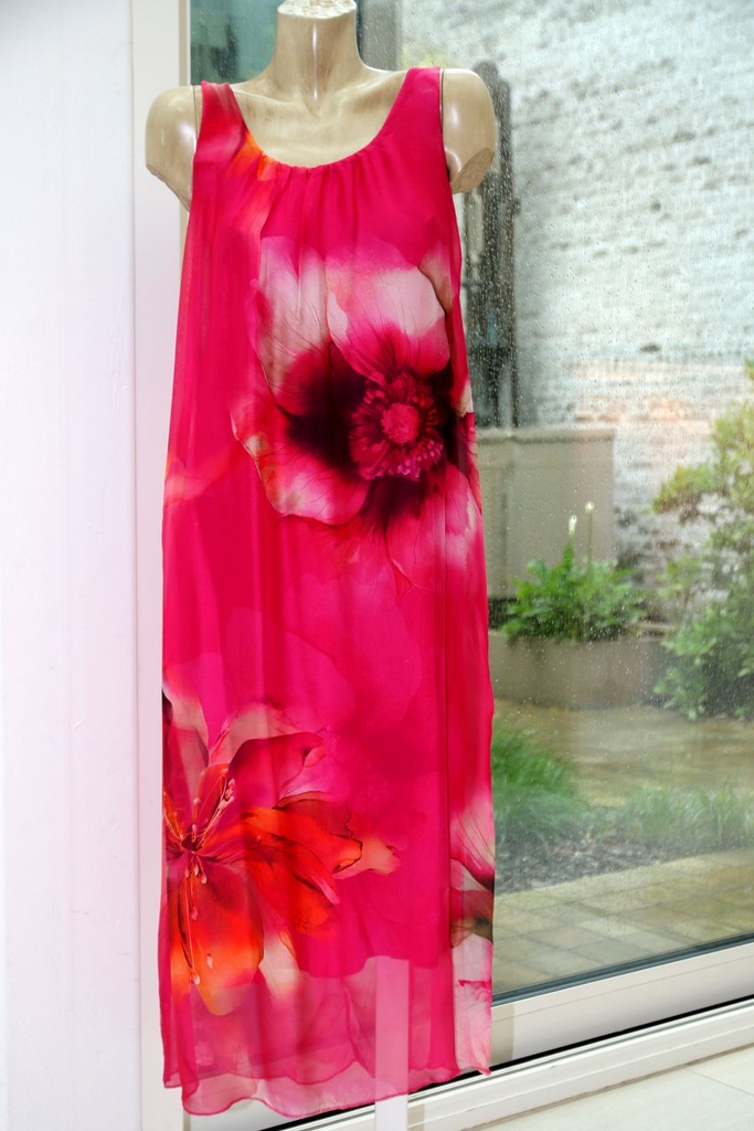 Mouwloze jurk Keyhan nm98 bloemen