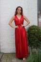 Lange geplooide jurk Marit