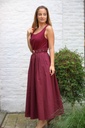 Robe longue Lex nm90 col ouvert vers le haut en jersey de viscose
