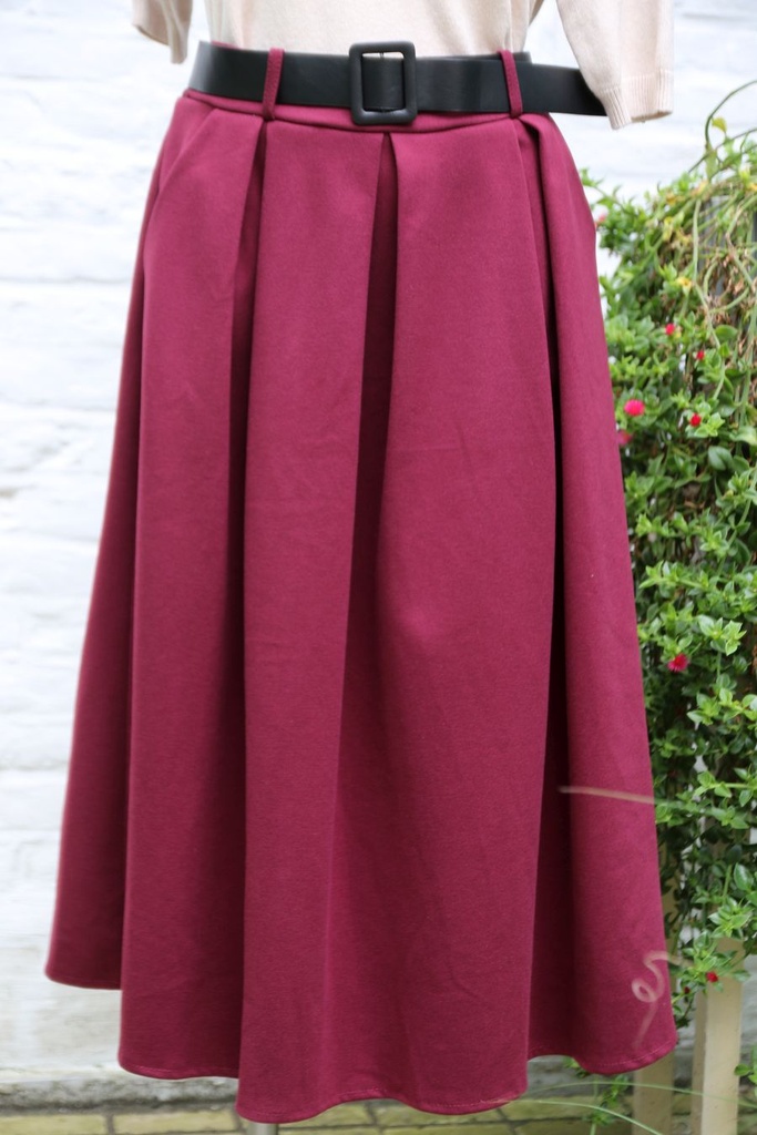 Jupe en flanelle Laurie nm15 3 plis sautés