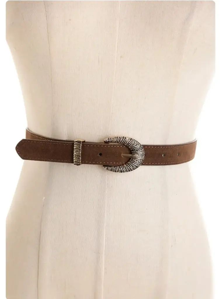 Riem Phileine nm0 geribde gouden gesp pu