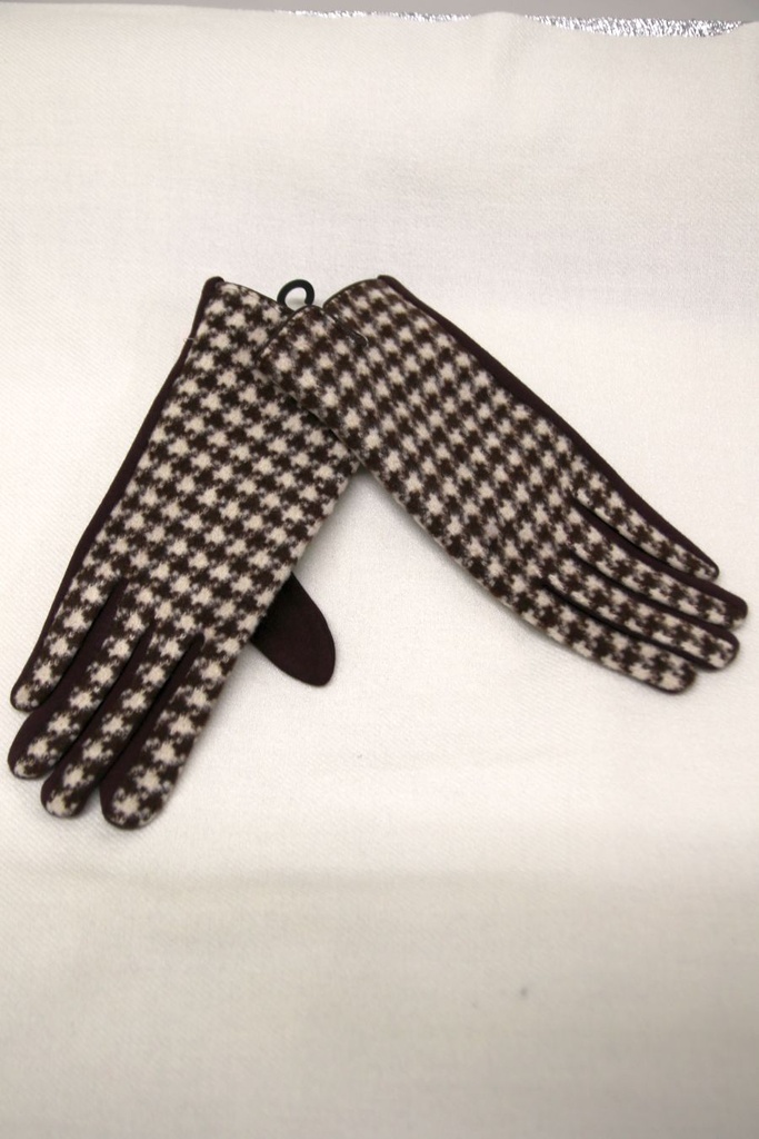 Leeroy houndstooth flanel effen grip