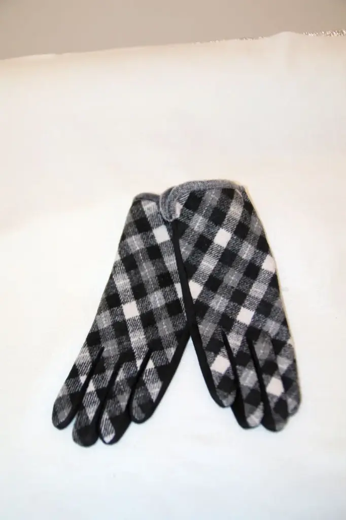 Handschoenen Livi diagonale Schotse ruit