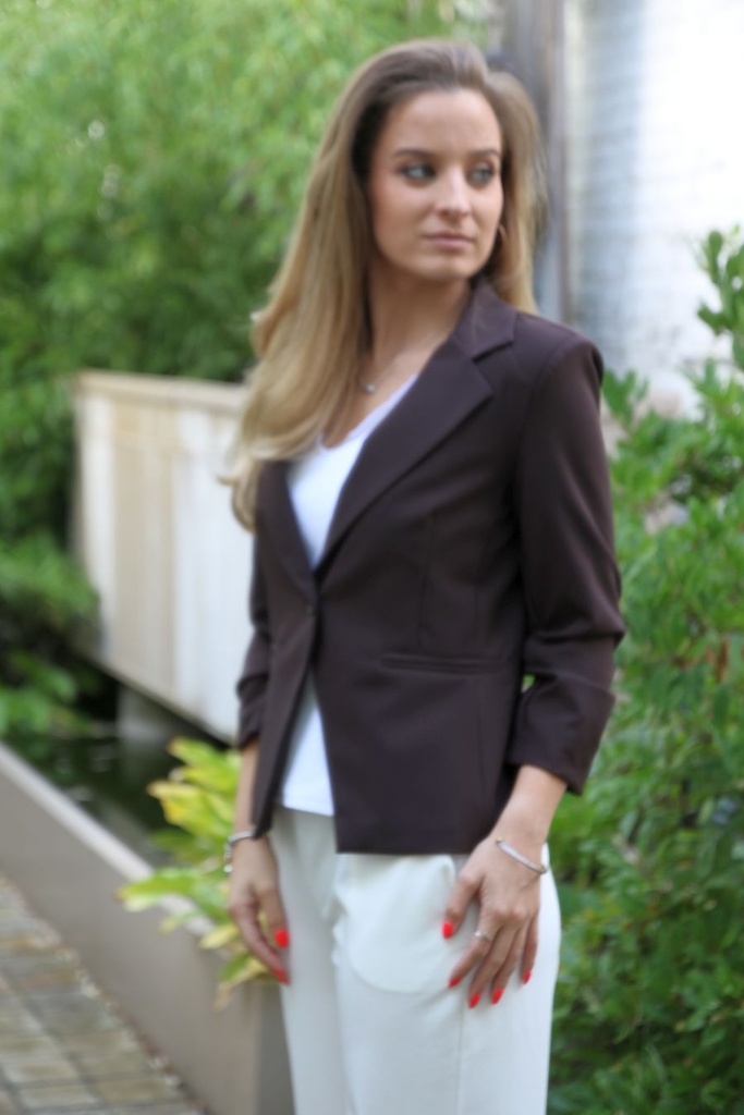 Blazer Ricardo bis raised sleeve lapel collar