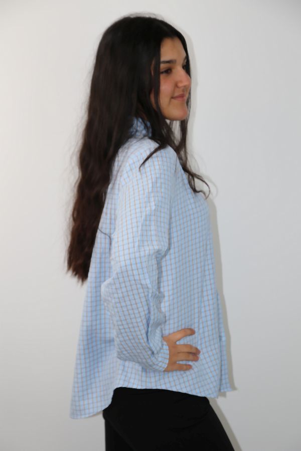 Geruite blouse Rachelle nm85