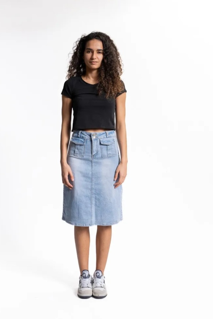 Kokerrok Otje nm76 2 opgestikte zakken rits metalen drukknop