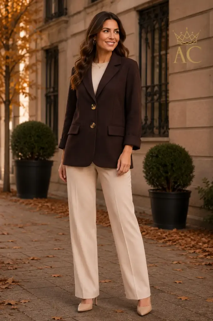 Tymo Blazer, size nm65, lapel collar, 2 decorative flaps, 2 buttons