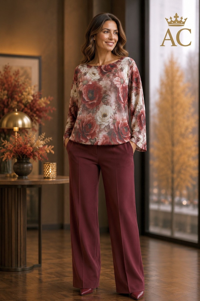 Pul Butterfly nm51 floral print, batwing sleeves, open neckline