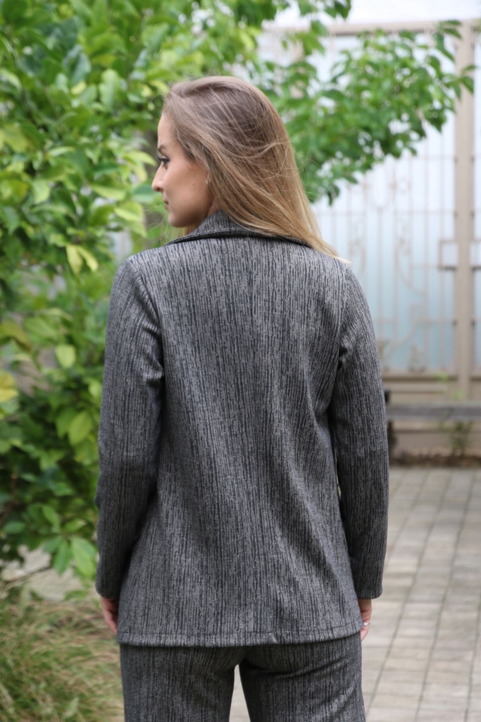 Gemêleerde blazer Martin nm25 - Zwart-beige Detail