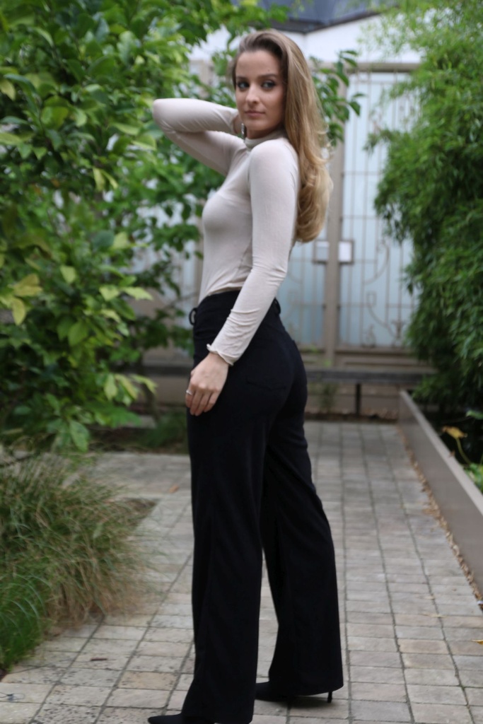 Corduroy broek Miley - Zwart Detail