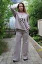 [10017322] Sweater en broek Luus nm39 Los Angeles  - Taupe-beige Detail