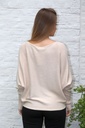[10017490] Pul Lori nm60 boothals vleermuismouw bevat kasjmier - Beige Detail