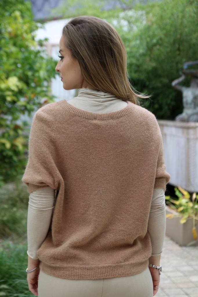 [10017287] Pul Louisa super fijne alpaga - Camel Detail