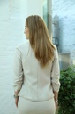 Blazer Milan opgetrokken mouw - Beige Detail