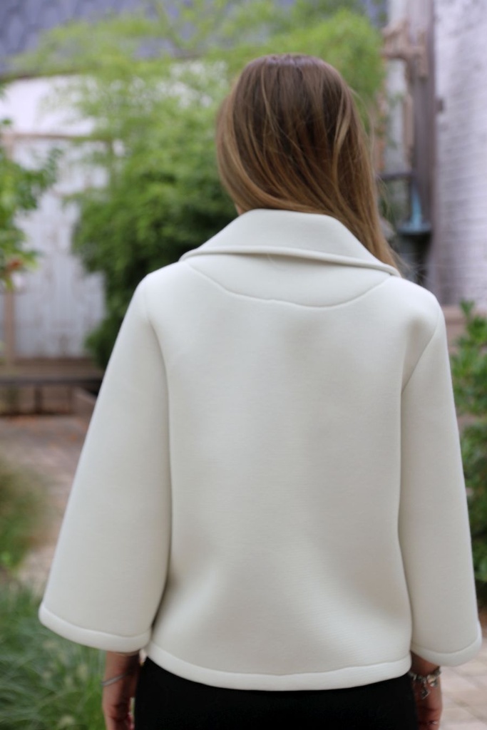 [10017329] Tricot jacket Leanne nm65 - Wolwit Detail