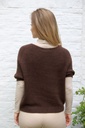 Pul Lieneke nm25 V-hals Amerikaanse mouwinzet - Bruin Detail