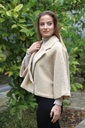 [10017520] Korte jas Matz nm50 wol-look reverskraag - Beige Detail