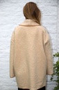 [10017522] Halflange jas Mandy in wol-look nm50 met sjaalkraag - Beige-donkerbeige Detail