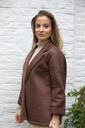[10017528] Mesh blazer Miles met reverskraag - Bruin Detail