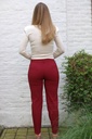 Broek Milou smalle pijp - Bordeaux Detail