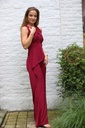 Jumpsuit Mason met bustesplit - Bordeaux Detail