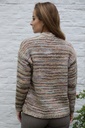 [200664] Tricot cardigan Nisa nm 36 in boucléstof v-hals knopen - Camel-multicolor Detail
