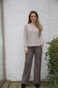 [200665] Tricot pull Nadia nm28 ronde open hals  - Wit-multicolor Detail