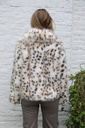 [200671] Korte jas Meyra ecopels panter  - Beige-bruin Detail