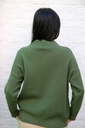 [200687] Tricot pull Novi nm60 met opstaande kraag - Kaki Detail