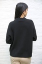 [200687] Tricot pull Novi nm60 met opstaande kraag - Zwart Detail