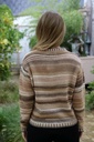 [10017435] Cardigan Luisa nm53 ingebreide dégradé ronde hals  - Beige-camel-bruin Detail