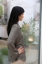 [200693] Blouse Niene nm20 met lange mouwen  - Groen-beige Detail