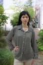 [200693] Blouse Niene nm20 met lange mouwen  - Groen-beige Detail