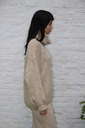[200699] Tricot pull Nigel nm18 hoge rolkraag - Beige Detail