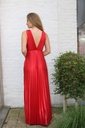 [10017164] Long pleated dress Marit - Detail Detail