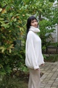 [200699] Tricot pull Nigel nm18 hoge rolkraag - Wolwit Detail