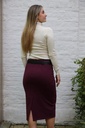 Halflange punto milano-rok Melvin met studs nm65 - Aubergine Detail