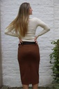 Halflange punto milano-rok Melvin met studs nm65 - Camel Detail