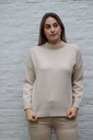 [200687] Tricot pull Novi nm60 met opstaande kraag - Beige Detail