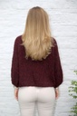 Pul Levy nm30 bouclé stand-up collar - Bordeaux Detail